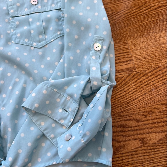 Forever 21 Button-Up Polka Dot Top - Picture 8 of 15
